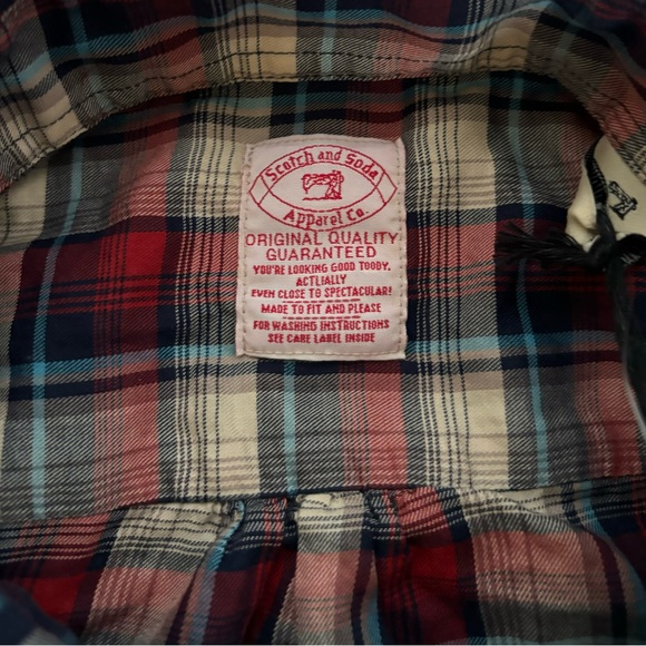 NWT VINTAGE SCOTCH & SODA LONG SLEEVE BUTTON UP DRESS SHIRT SIZE (XL) - Picture 2 of 4